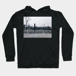 NYC Manhattan Skyline from LIC, Queens Hoodie